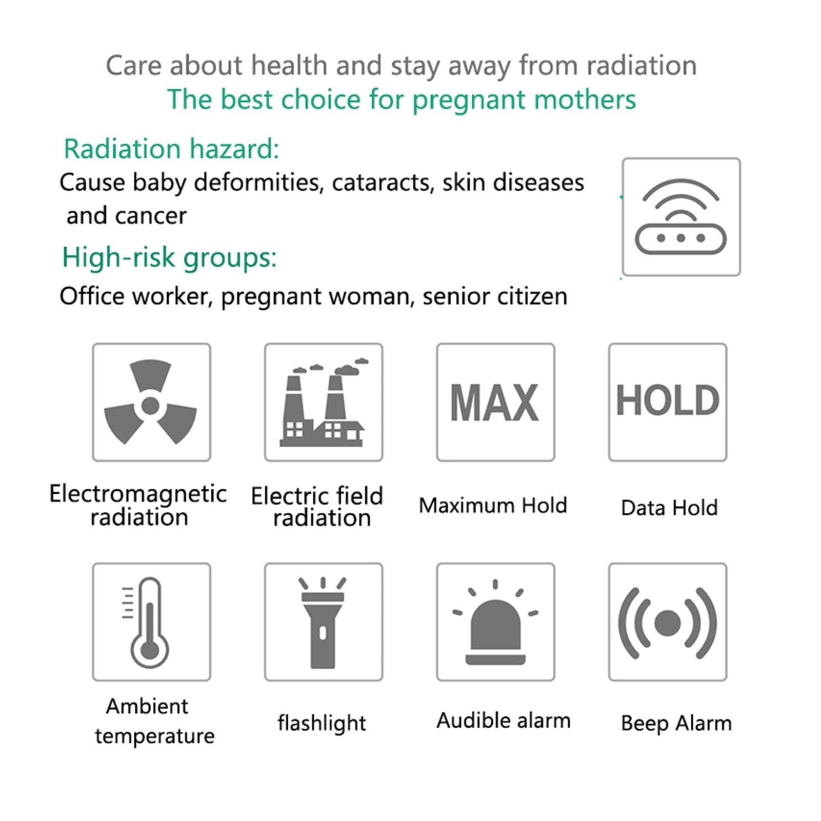 Miernik SEM Handheld Dosymetr. EMF. Miernik Elektromagnetyczny detektor radiacyjny Monitor House House precision Wave Promieniowanie do inspekcji pola elektromagnetycznego w domu, w biurze, na zewnątr