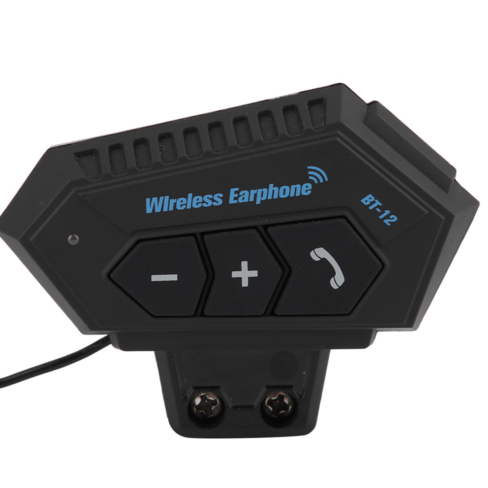 KSTE Kit Main Libre Moto, 1 Paire Casque Bluetooth de Moto BT Casque Haut-parleurs Soutien Appels Mains Libres
