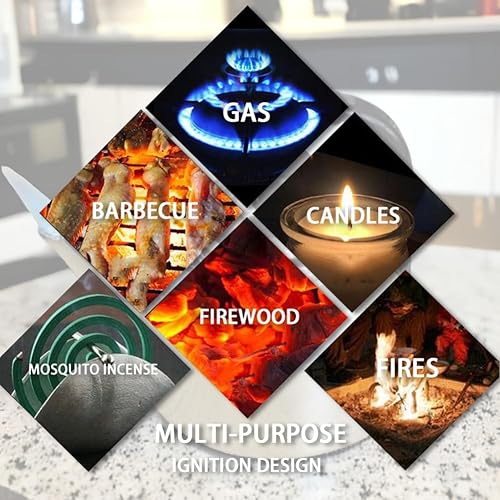 Miniatura 4 de Encendedor creativo a prueba de viento, encendedor inflable, encendedor fresco, ajustable, linterna de llama azul, creativo, divertido, regalo único