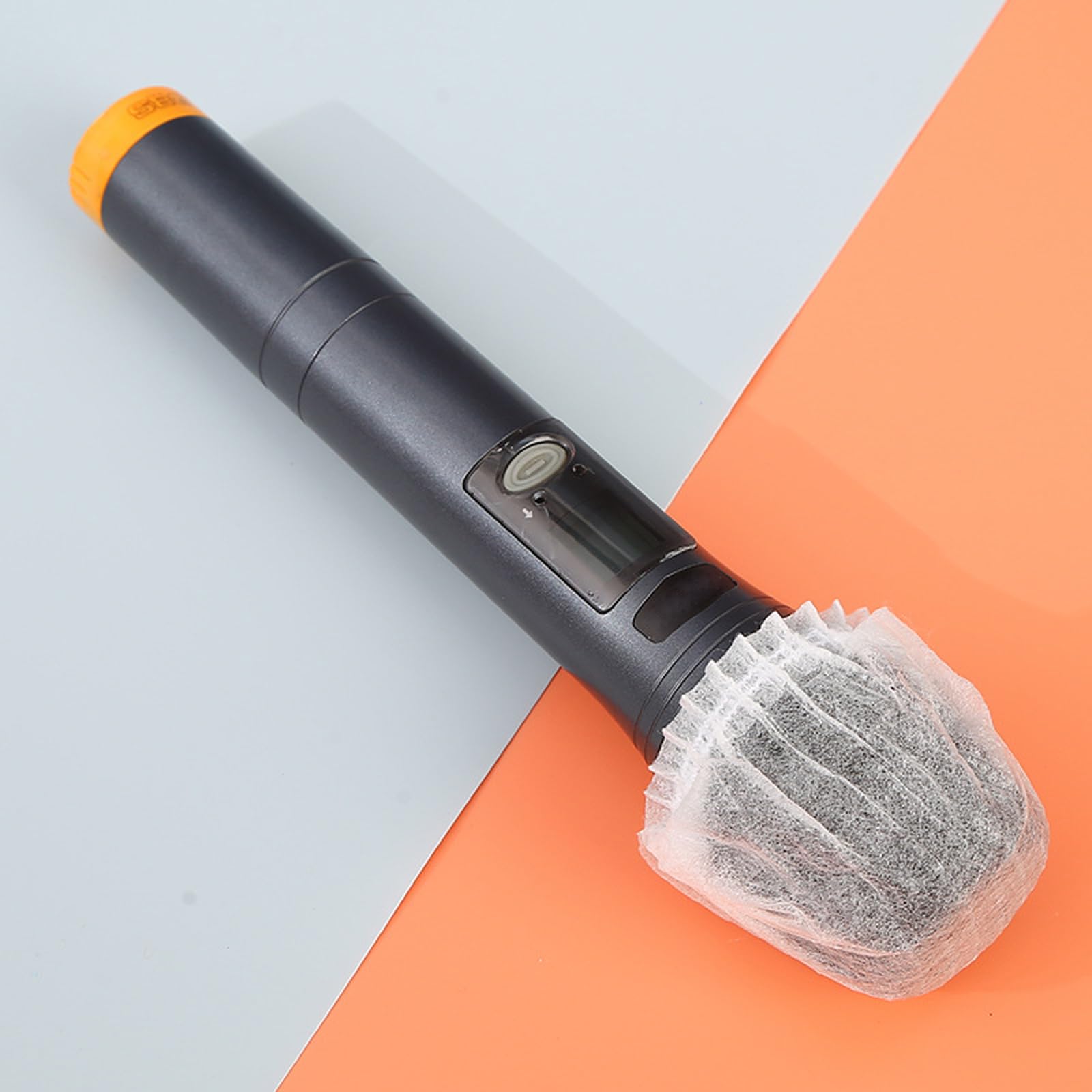 50 pièces couvertures de micro hygiéniques jetables non tissées antibactériennes pour la plupart des microphones portables, pour karaoké, concerts,(5 couleurs,10 de chaque couleur)