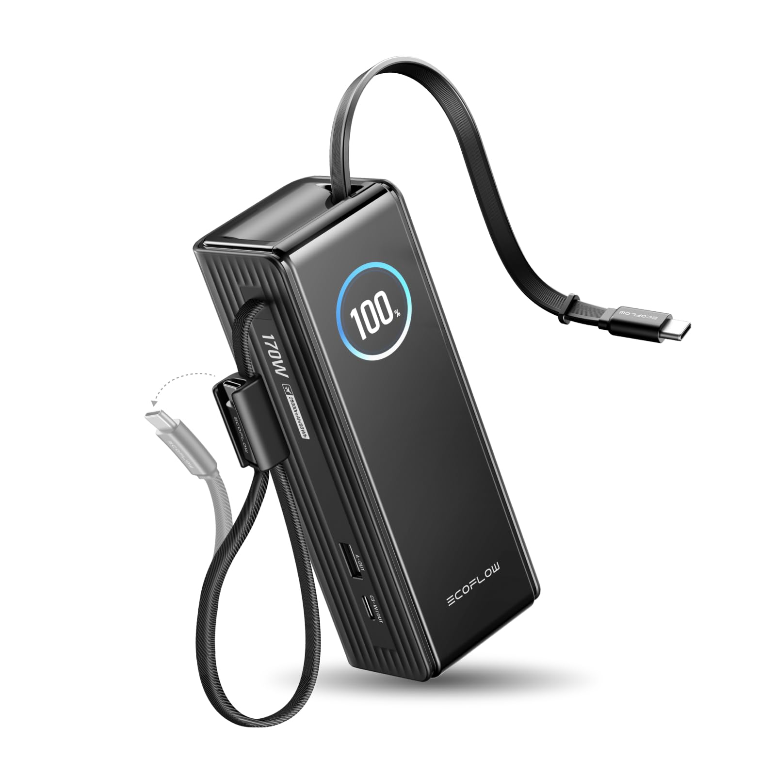 Amazon | EcoFlow RAPID モバイルバッテリー 25000mAh 170W 【USB-C