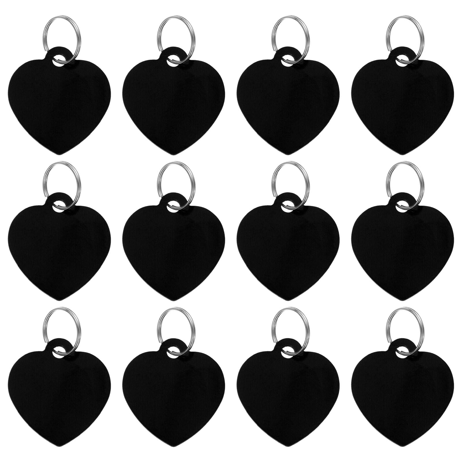 PATIKIL Aluminum Blank Tags 1.4 x 1.2 Inch