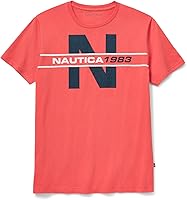 Vista 6 de Nautica Camiseta gráfica de manga corta 100% algodón para hombre