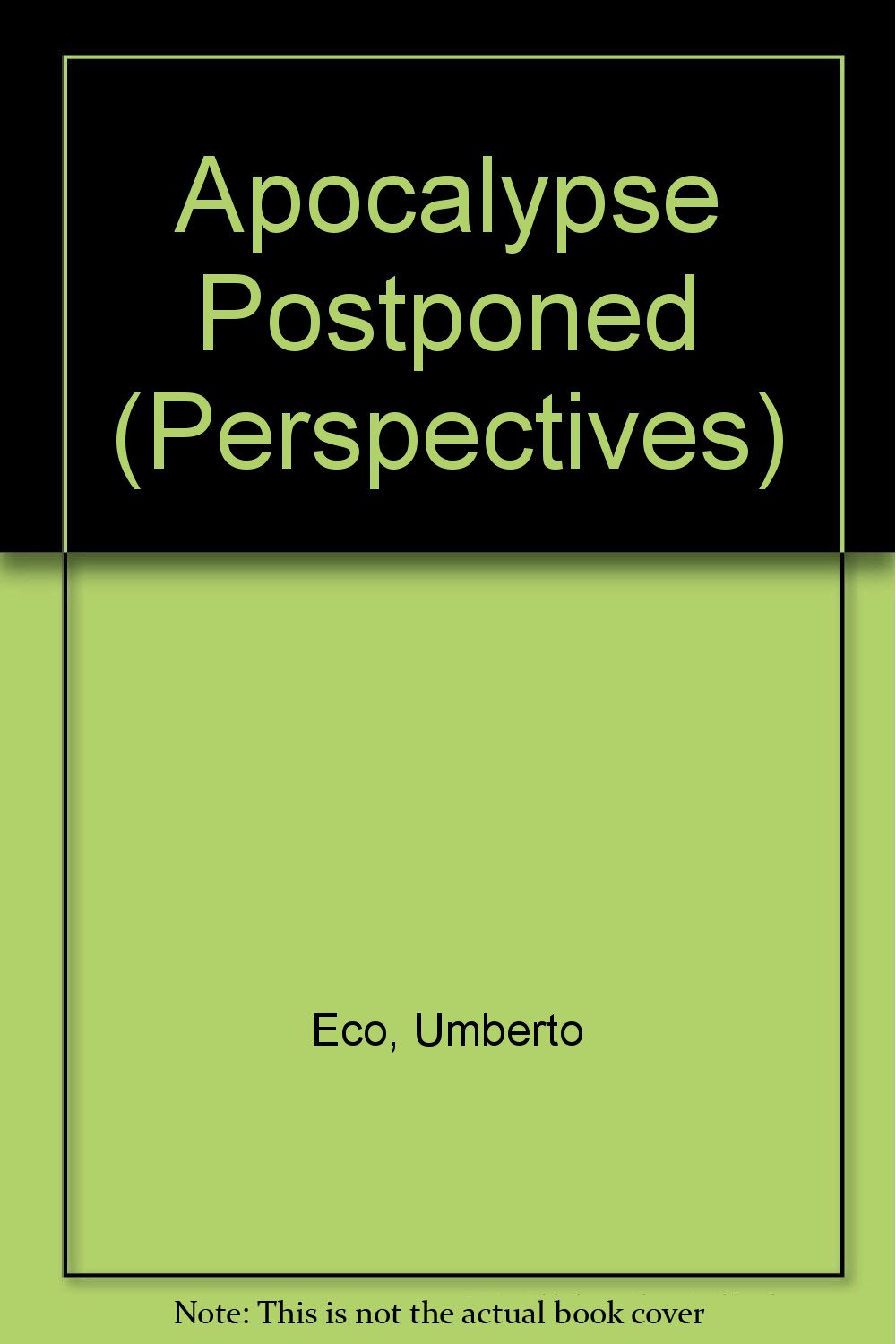 Buy Apocalypse Postponed (Perspectives S.) — BookShops.in