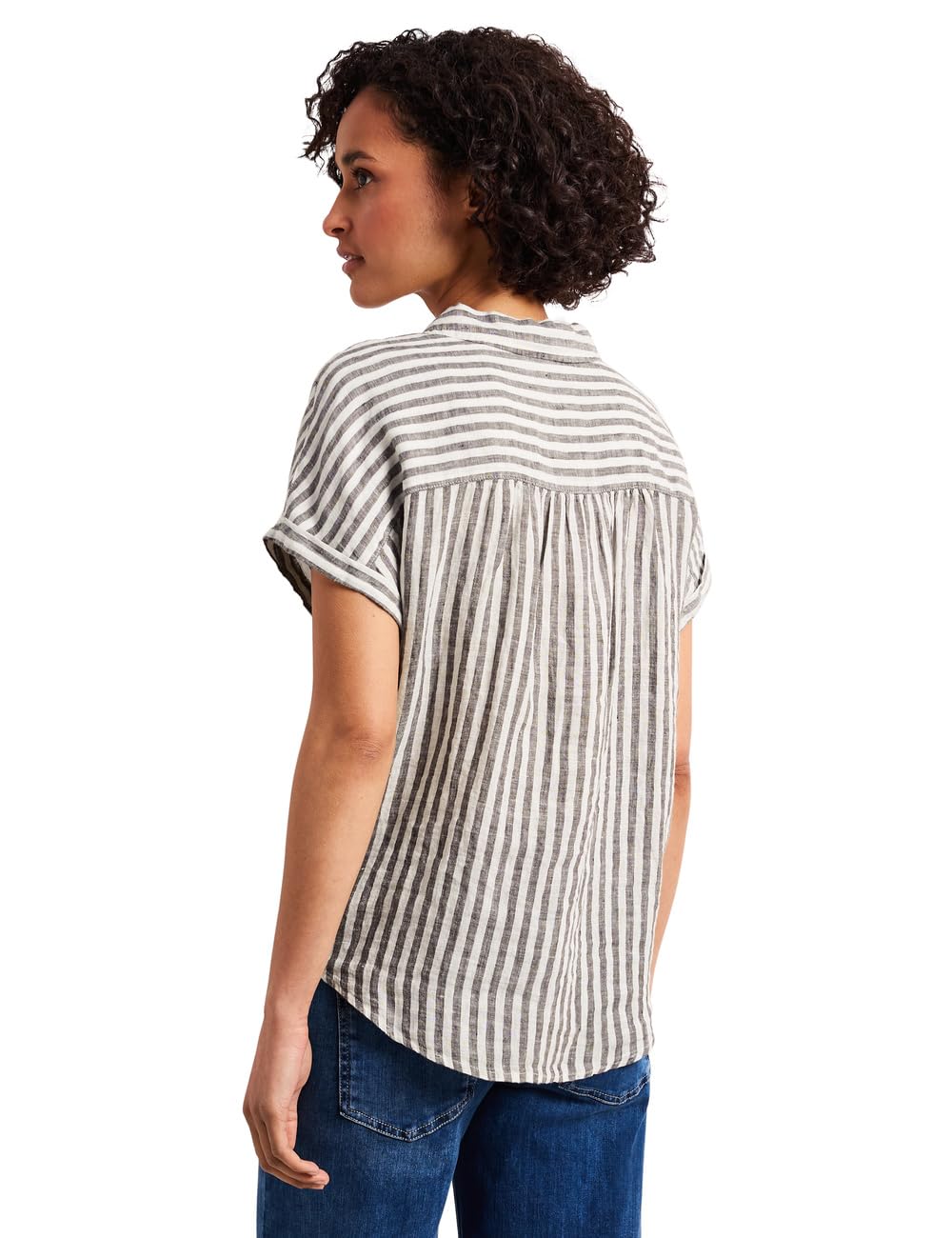 Street One 3412463 Camicetta in Lino a Righe Donna (Pacco da 1)