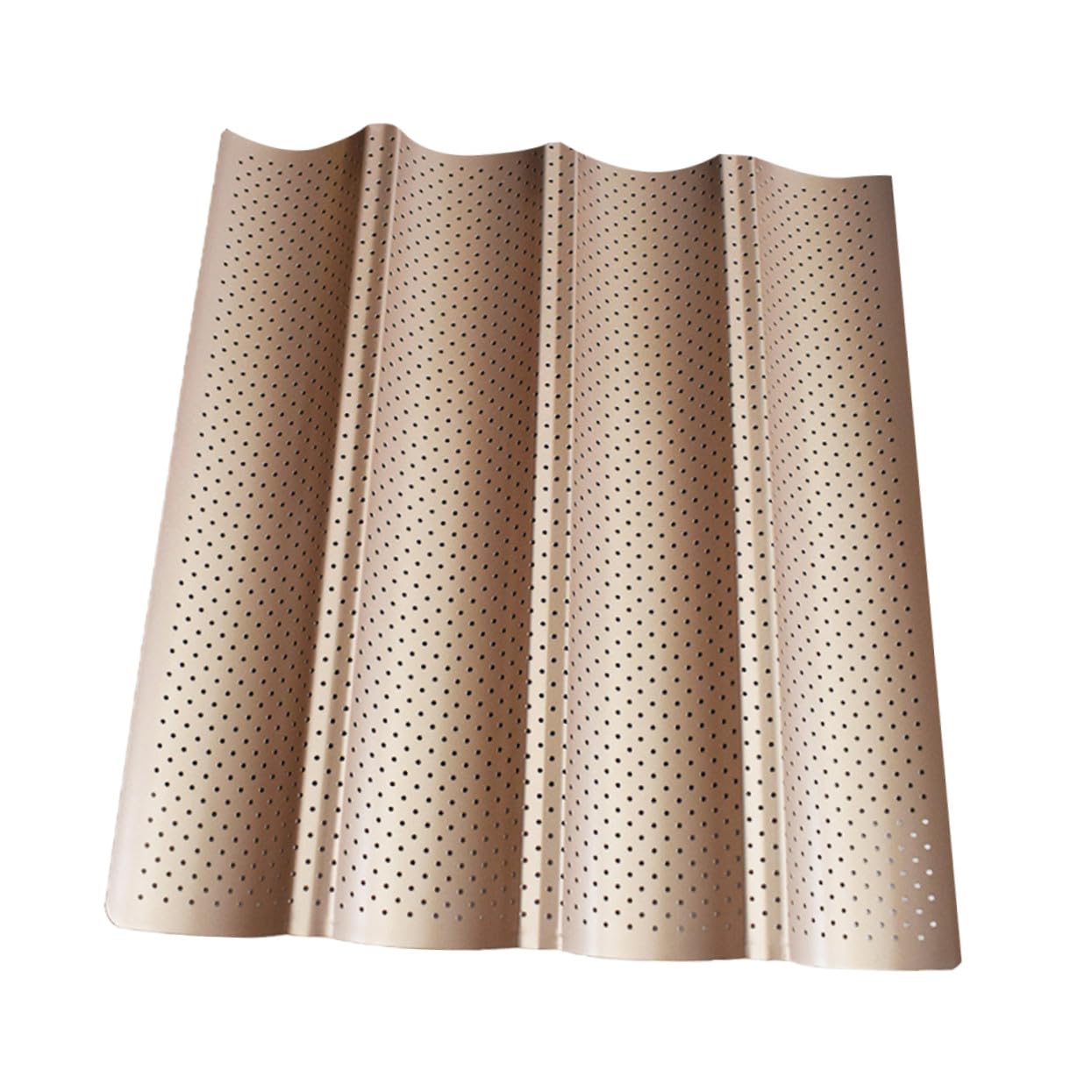 Baguette Backform Perforiertes Backblech aus Hitzebeständigem Material Antihaftbeschichtetes Französisches Brotbackblech für Ofen Wiederverwendbar und Leicht zu Reinigen