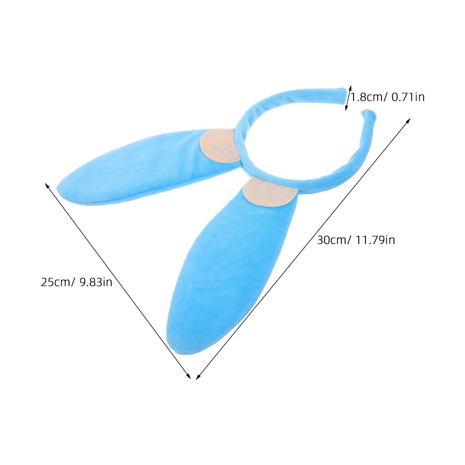 ULTECHNOVO Serrage-Tête Oreilles de Lapin Bleu Électrique en Fourrure Douce Accessoire de Déguisement Lapin pour Cosplay Fêtes et Anniversaires Bandeau Léger et Confortable pour Femmes