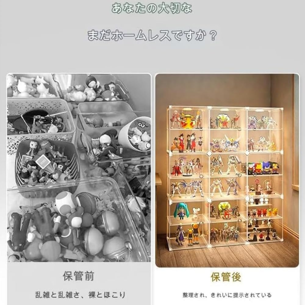 Amazon.co.jp: Lapakeyフィギュア 棚 アクリル フィギュアケース uv