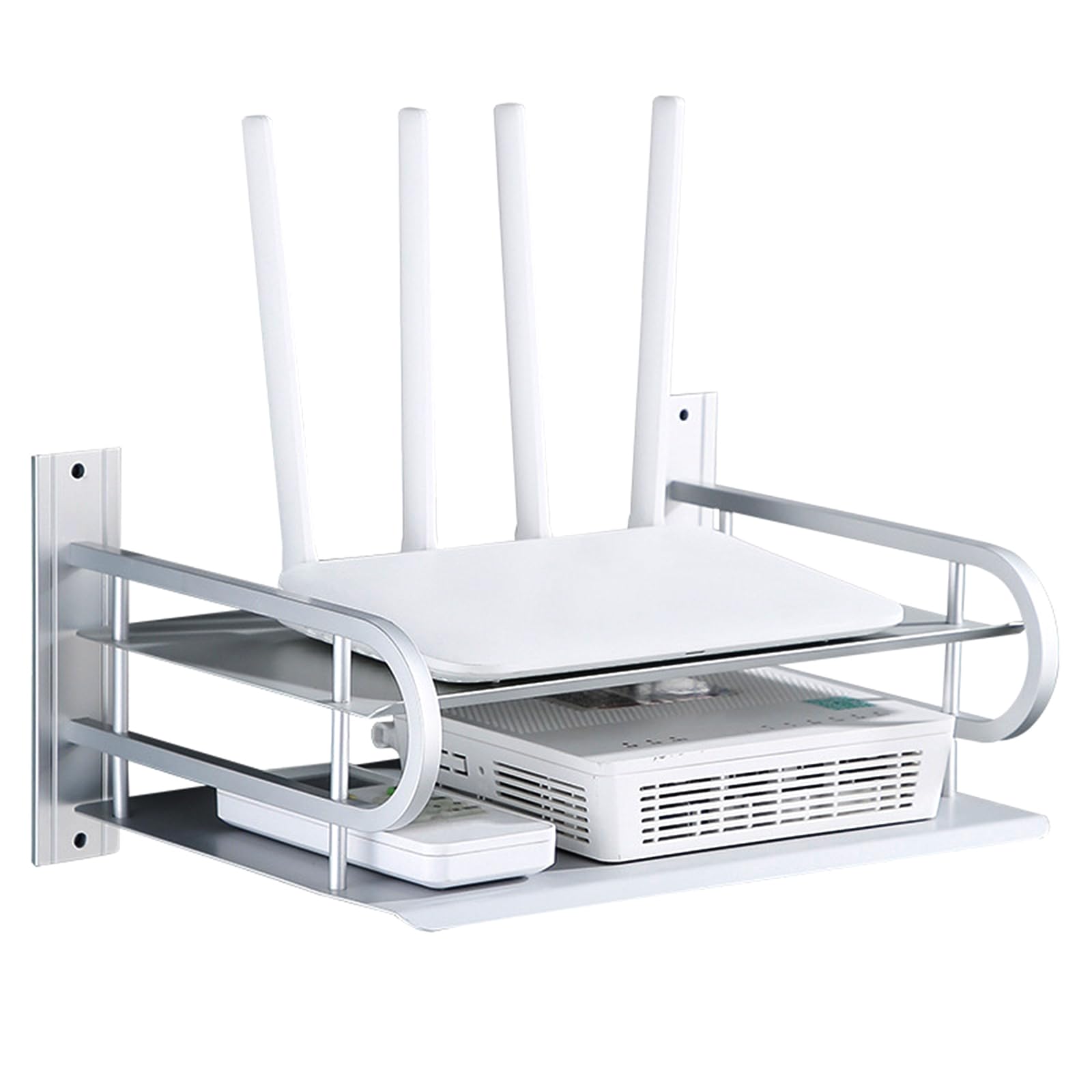 Mensola da parete per proiettore PS5 Montaggio a parete in alluminio Multimedia Rack Accessori TV Lettore DVD Router Supporto Hifi Home Theater Soluzione di archiviazione