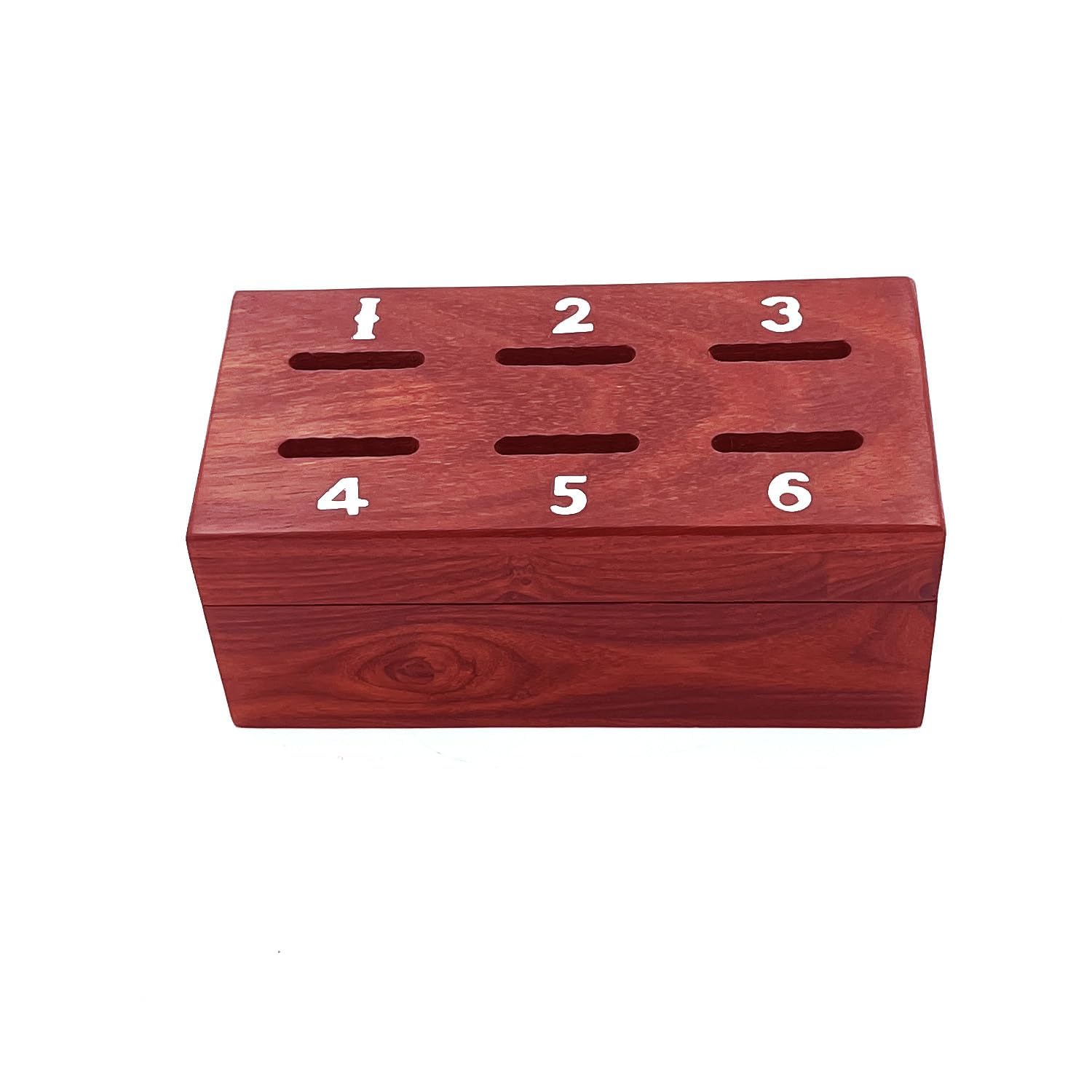 Wooden Dice Coin Game - Includes 1 Dice and 1 Small Wooden Box - Natural Wood - Useful for Board Games, Family Fun, and Night Essentials 1