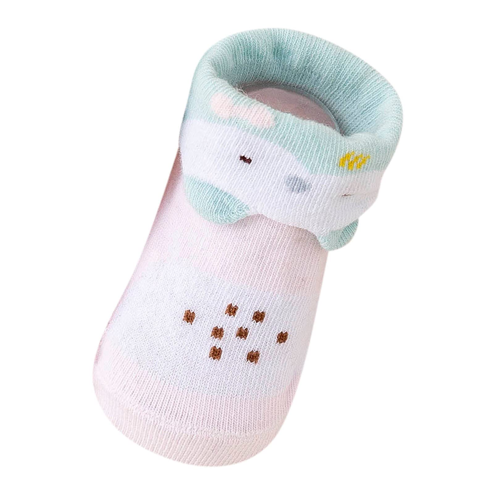 Children Infant Toddler Shoes Spring and Summer Girls Sock Shoes Flat Bottom Non Slip Breathable Lightweight Comfortable Colorblock Cute Cartoon Pattern Toddler Girl Shoes Athletic (Pink, 4 Infant)