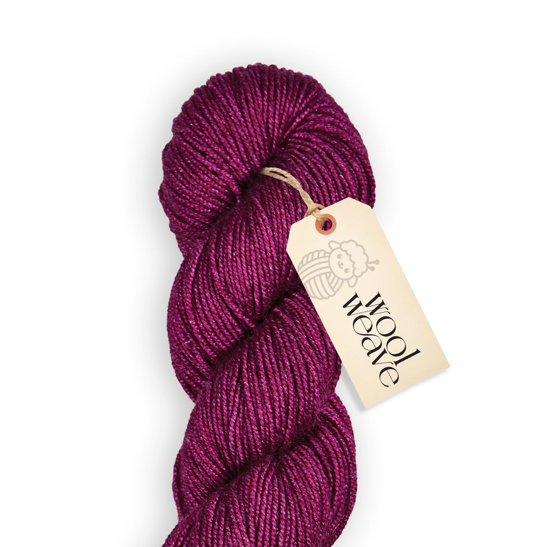 Amazon.com: Woolweave Merino Silk Yarn – Hand Dyed Luxury Blend of