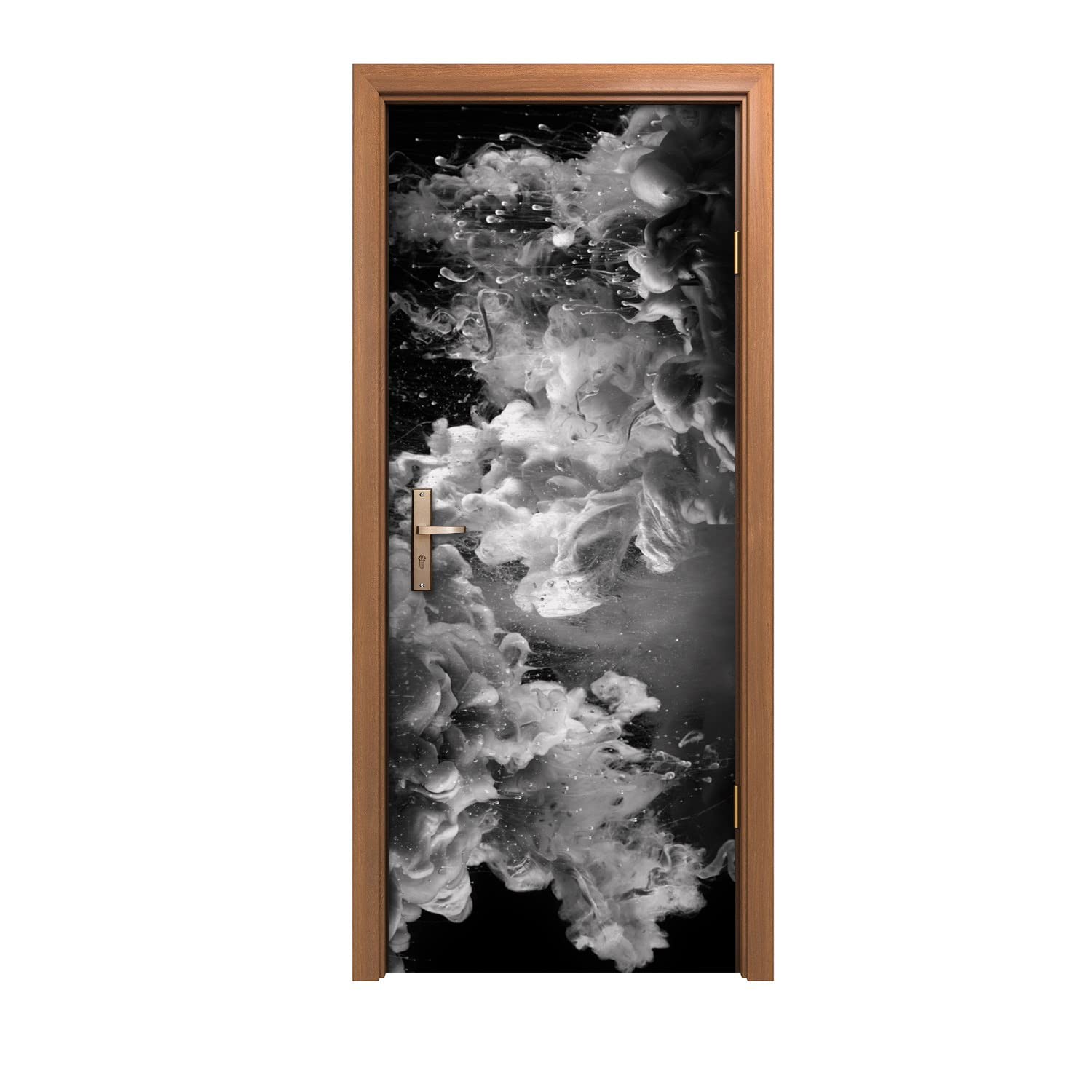 Autocollant de porte nuages transformez votre chambre avec ce décor mural monochrome