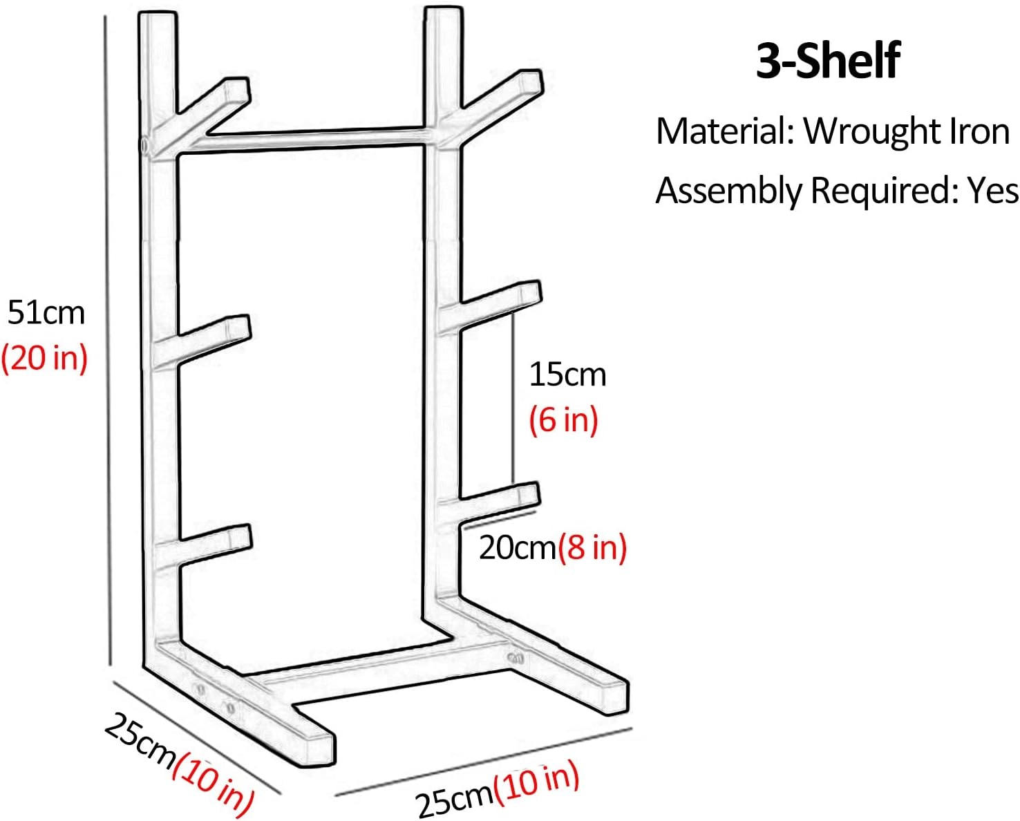 REMYS Storage Organizer Home Gym Gold Snowboard Floor Rack, Metal Skateboard Storage Holder for Deck/Longboard/Standard Skateboards/Scooters, Yoga Mat/Foam Roller Carrier for Fitness Class