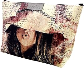 ANVAL Travel Toiletry Bag – Makeup Bag, Toiletry Bag, with Zip, Printed Fabric, Lined Interior, Washable, School, University, Office, Travel, Nécessaire, 201, Cosmetic bag, cosmetic bag, pencil case