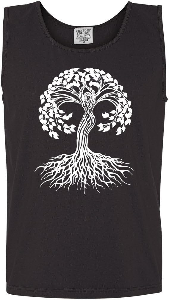Yoga Clothing For You Mens Celtic Tree of Life Pigment Tank
