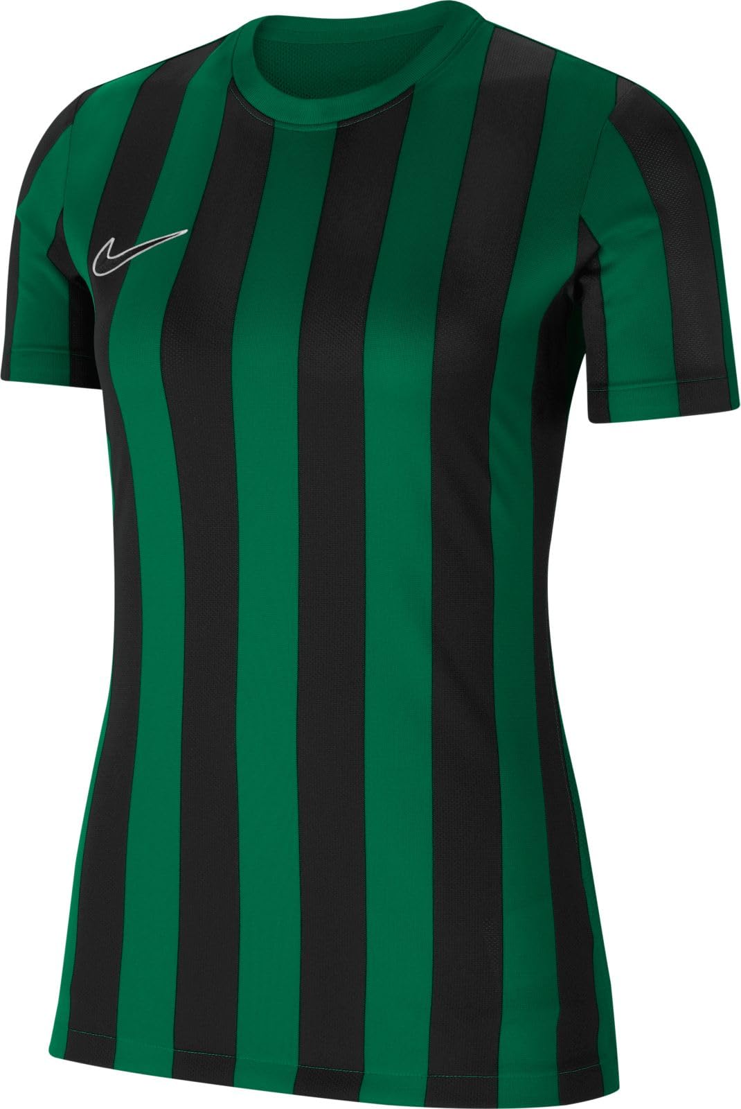 Nike Maillot Striped Division IV en jersey pour femme S/S, Femme, CW3816-302, Vert pin/blanc/noir, s