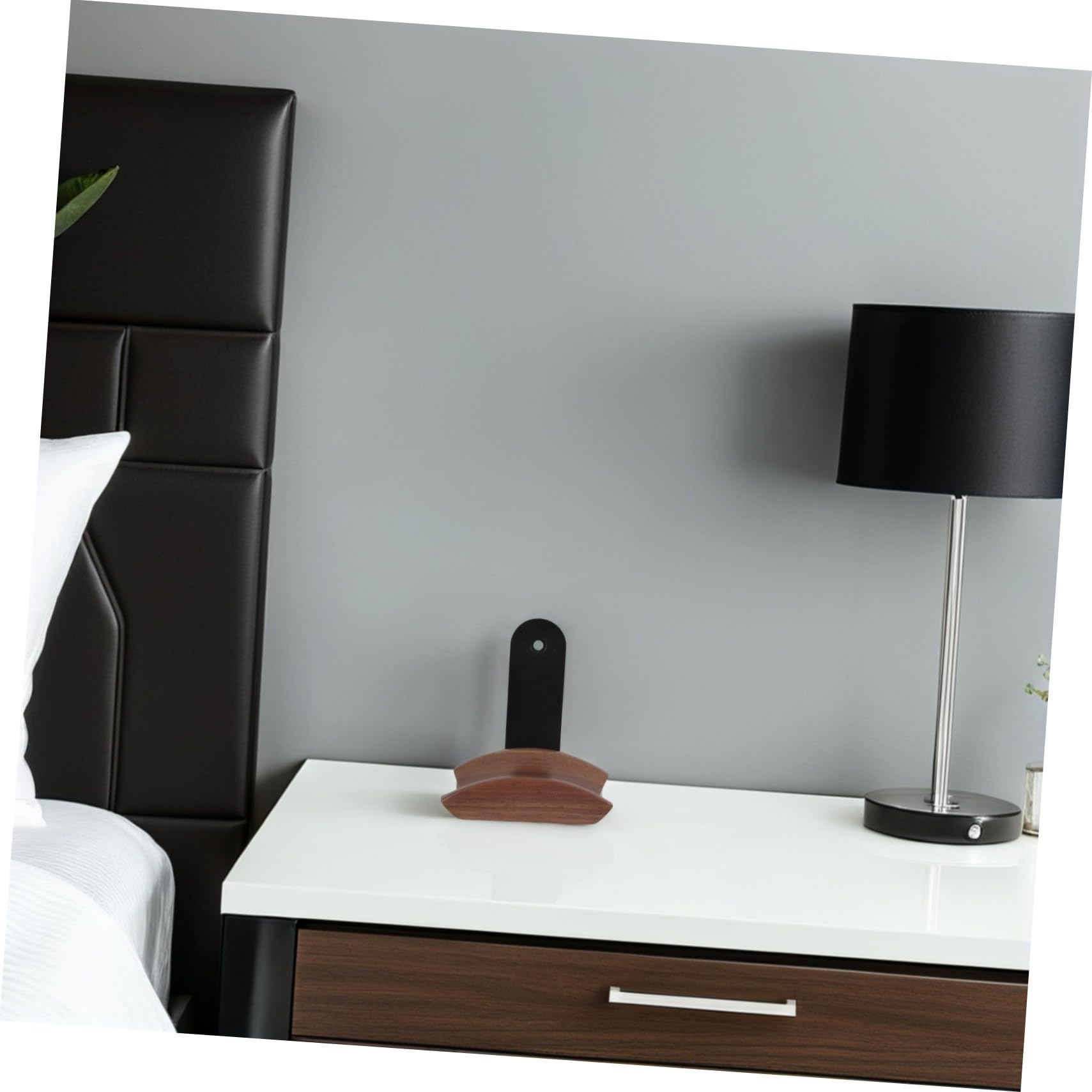 Gancho para Auriculares de Pared de Madera de Nogal Soporte Colgante para Cascos Gaming y Estudio Organizador de Espacio Fácil de Instalar para Escritorio y Pared