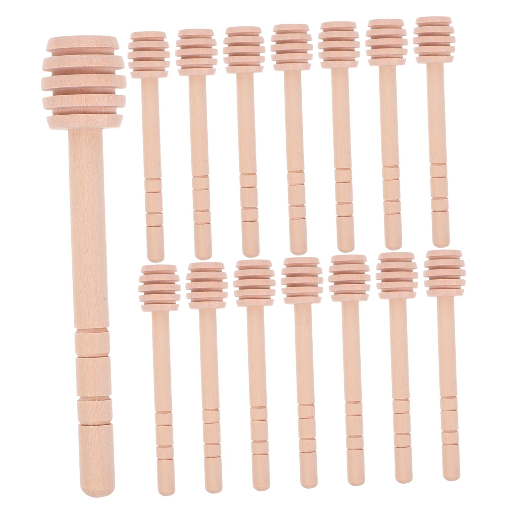 Veemoon 20pcs Mini Wooden Honey Dipper Sticks Natural Wood Stirrer for Jam Tea Honey Dispensing Efficient and Portable