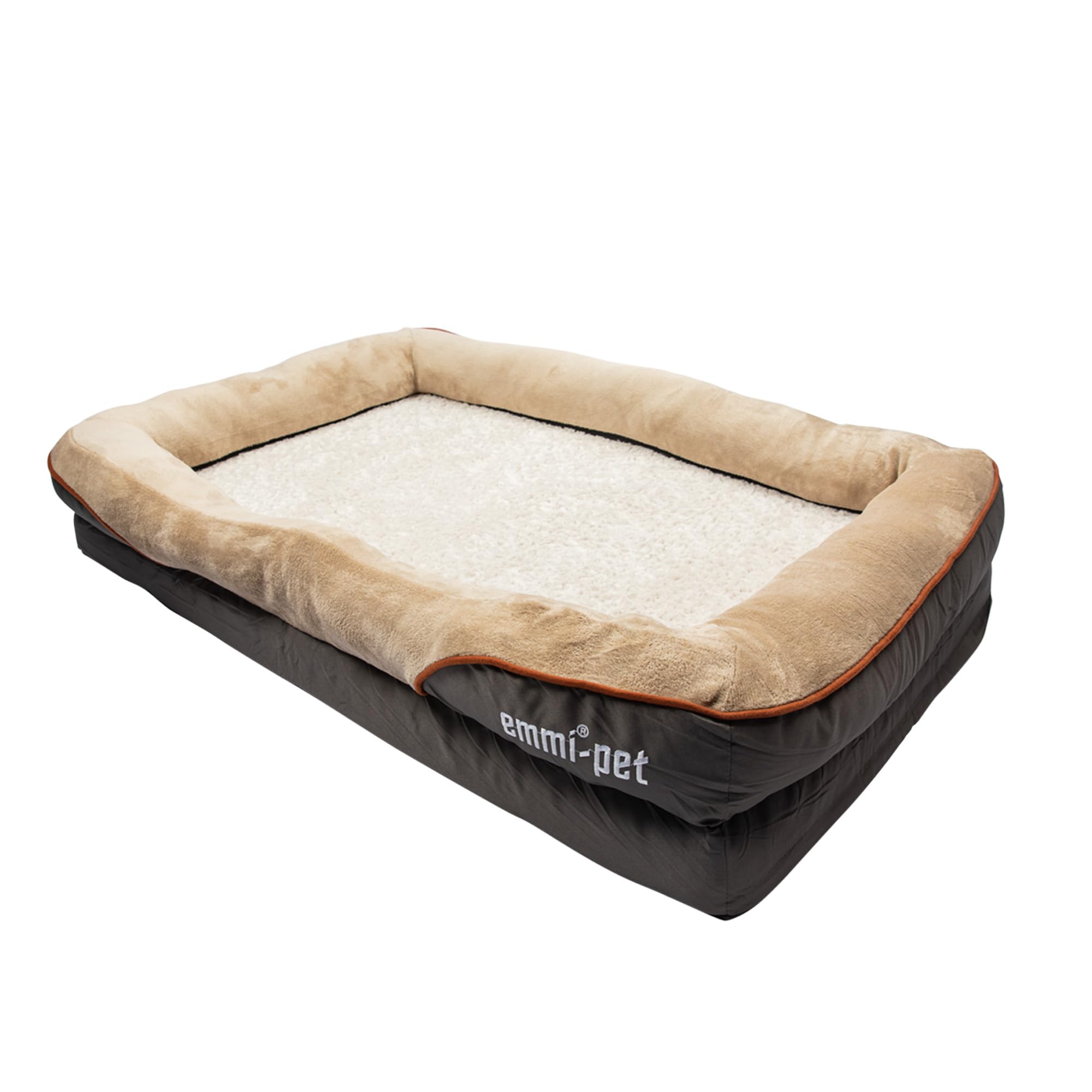 Emmi-pet Ortopedyczne legowisko dla psa, ergonomiczna sofa dla bardzo dużych psów, 120 x 85 x 25 cm, nadająca się do prania, miękka kanapa dla psa, antypoślizgowa, trwała i oddychająca, dopasowana do