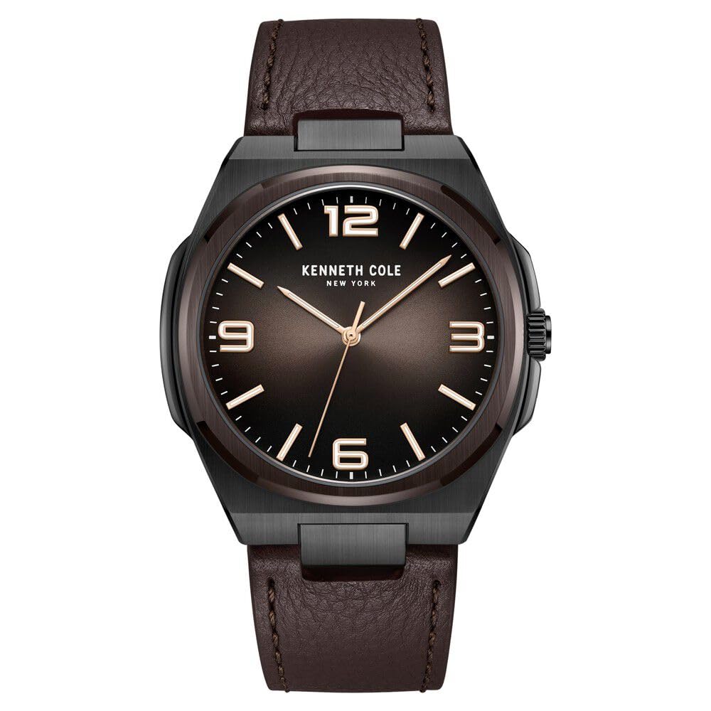 Kenneth Cole Quartz Analog Brown Dial Brown Leather Strap Watch for Men-KCWGA0015203MN (B0CSKFRZG3) Amazon Price History, Amazon Price Tracker