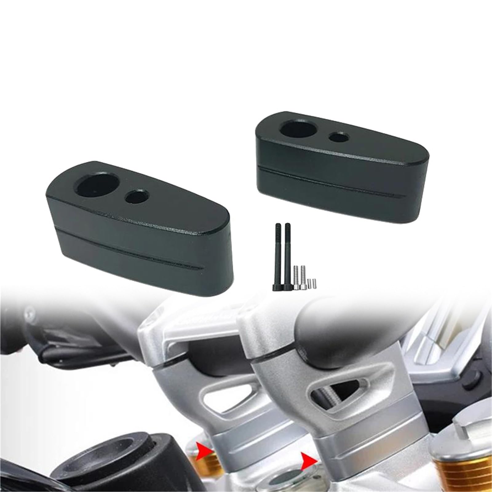 Kit de rehausseur de guidon pour les longs trajets en R NineT Scrambler