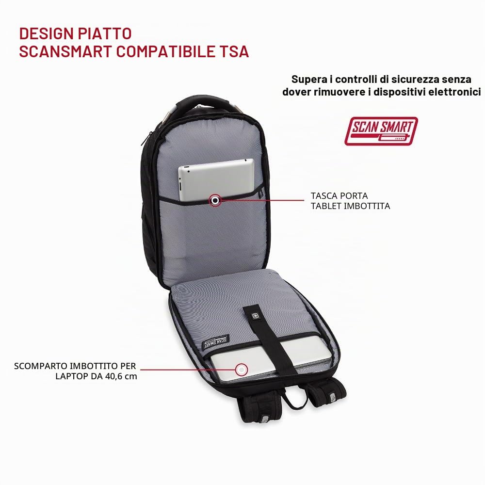 Swiss Gear Zaino per Computer Portatile Unisex-Adulto