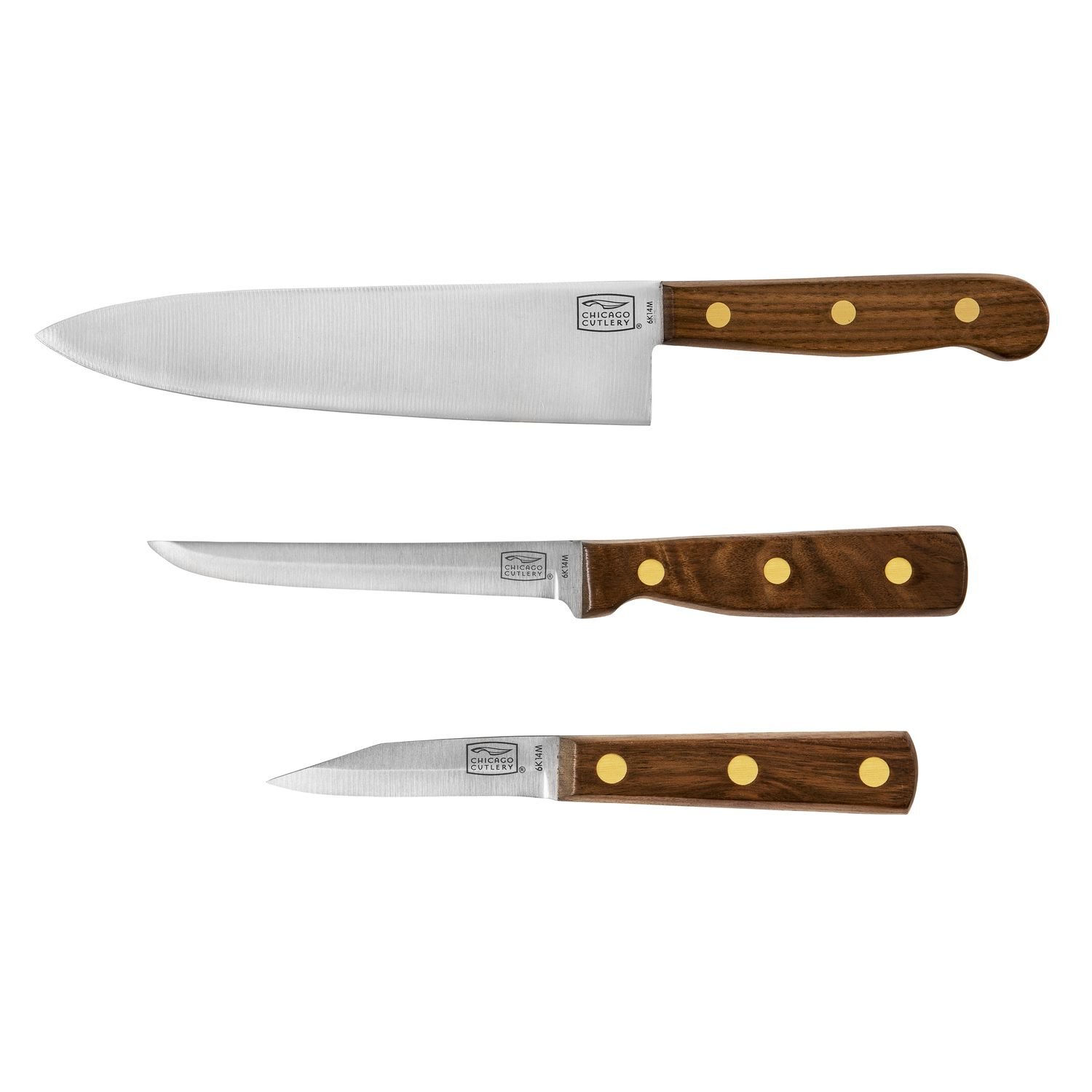 Amazon.com: Chicago Cutlery Walnut Tradition 3-Piece Prep Knife