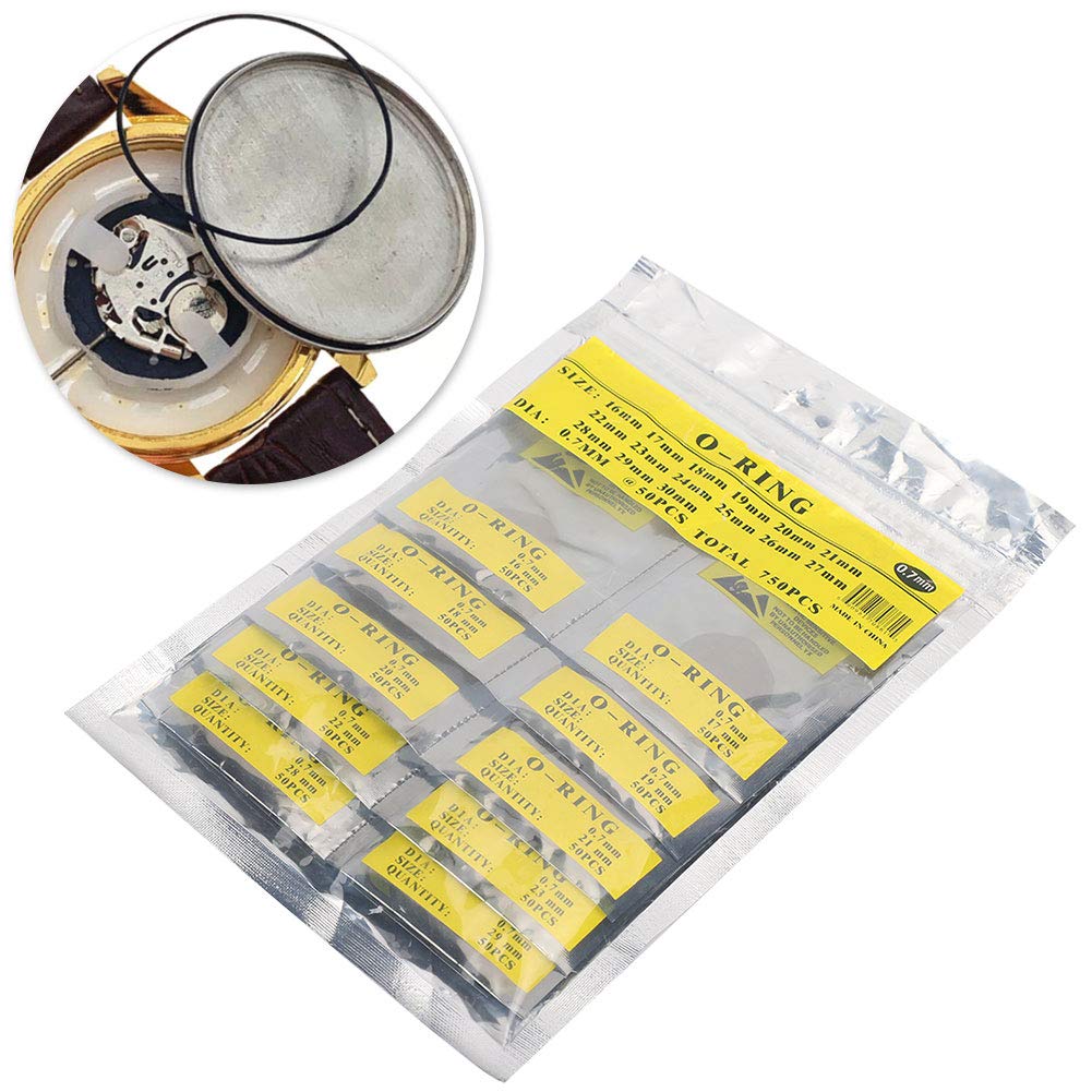 Kit Joints Toriques Montre - 500 Pièces - Caoutchouc - Étanchéité Boîtier