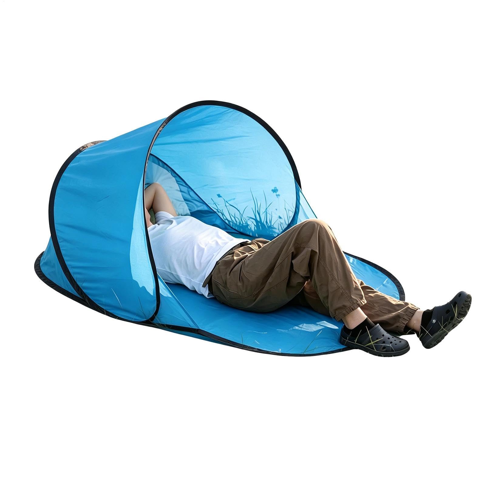 Ombrellone da spiaggia - Copertura di protezione UV, Sedia parasole pieghevole abbronzante, Cabana automatica per una, Accessorio da viaggio estivo compatto | Tenda pieghevole per mamme e donn