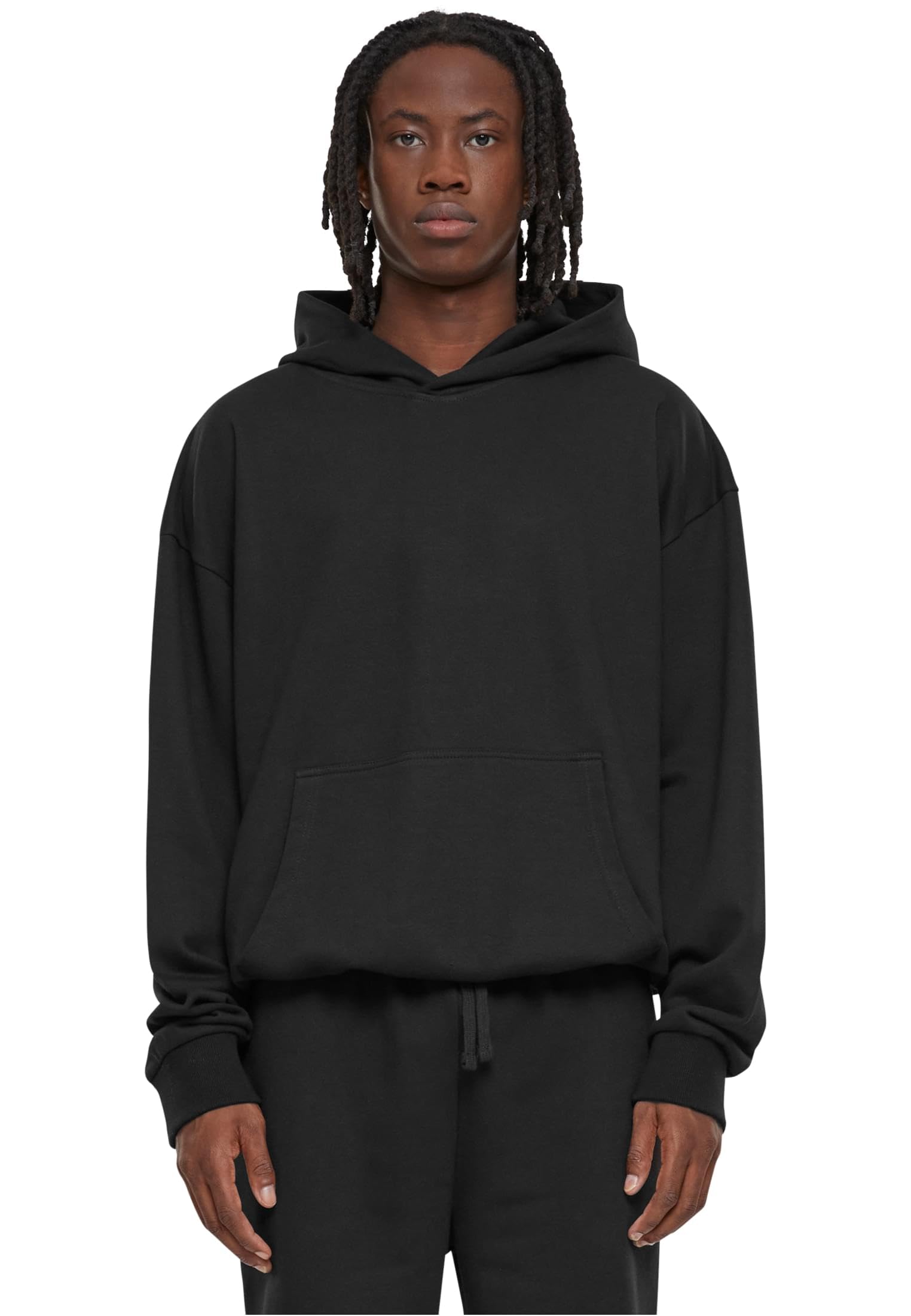 Urban Classics Men's Black Light Terry Hoody Hooded Sweatshirt, Xxl