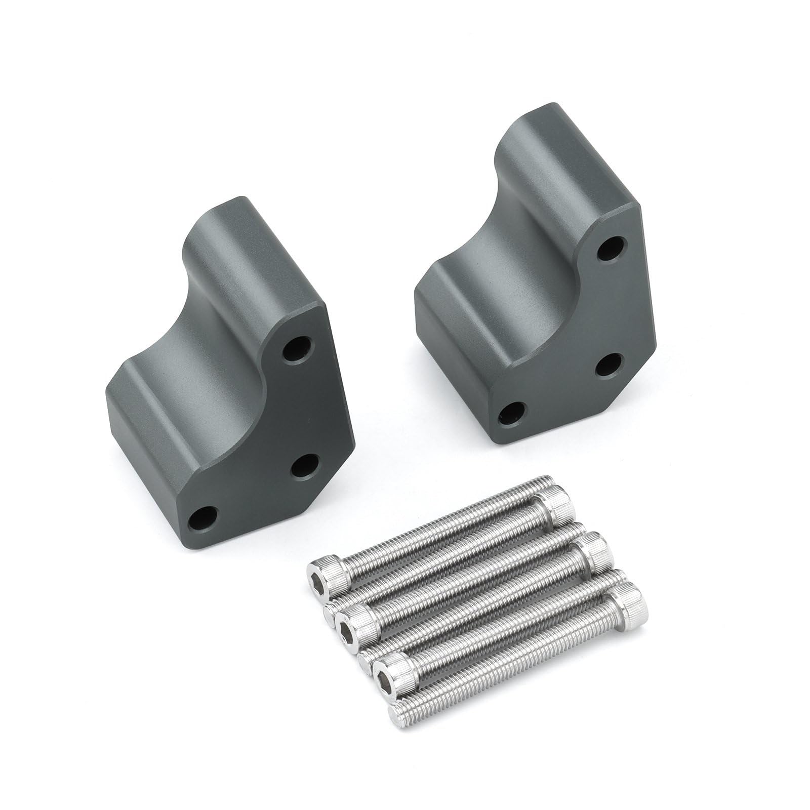 Motorrad-Lenkererhöhungen, Höhenadapter Für Kawasaki GTR1400 ZG1400 Concours GTR 1400 2008–2020(Silber)