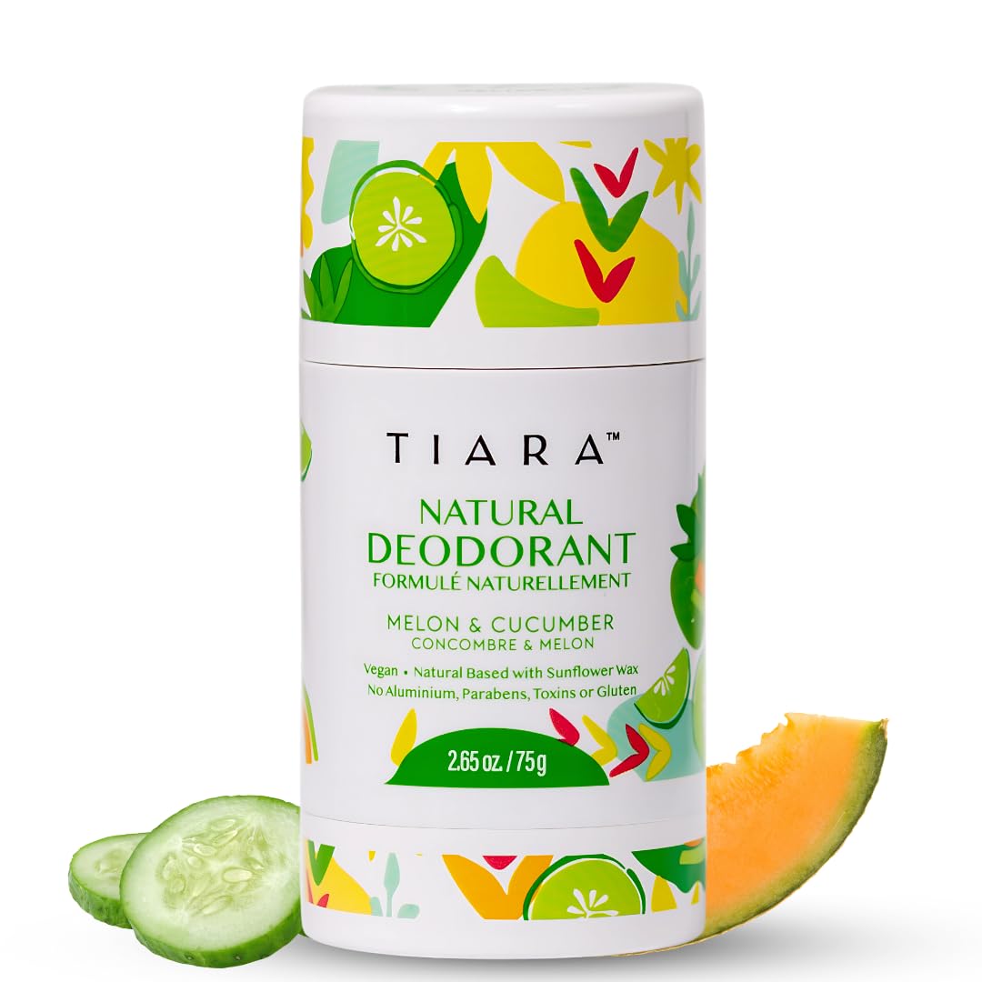 TIARA Natural Aluminum Free Deodorant for Women & Men – Long Lasting Odor Protection, Whole Body Deodorant, Non Toxic, Paraben Free, Vegan, 72 Hour