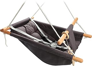 Baby Swing Outdoor Indoor for Infants to Toddlers, Portable Adjustable Baby Porch Swing with