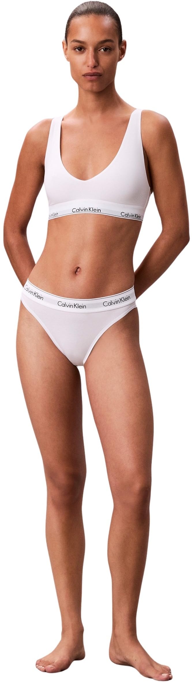 Calvin Klein Unlined Traingle Scoop Back Lv00qf8576 Triángulo Mujer