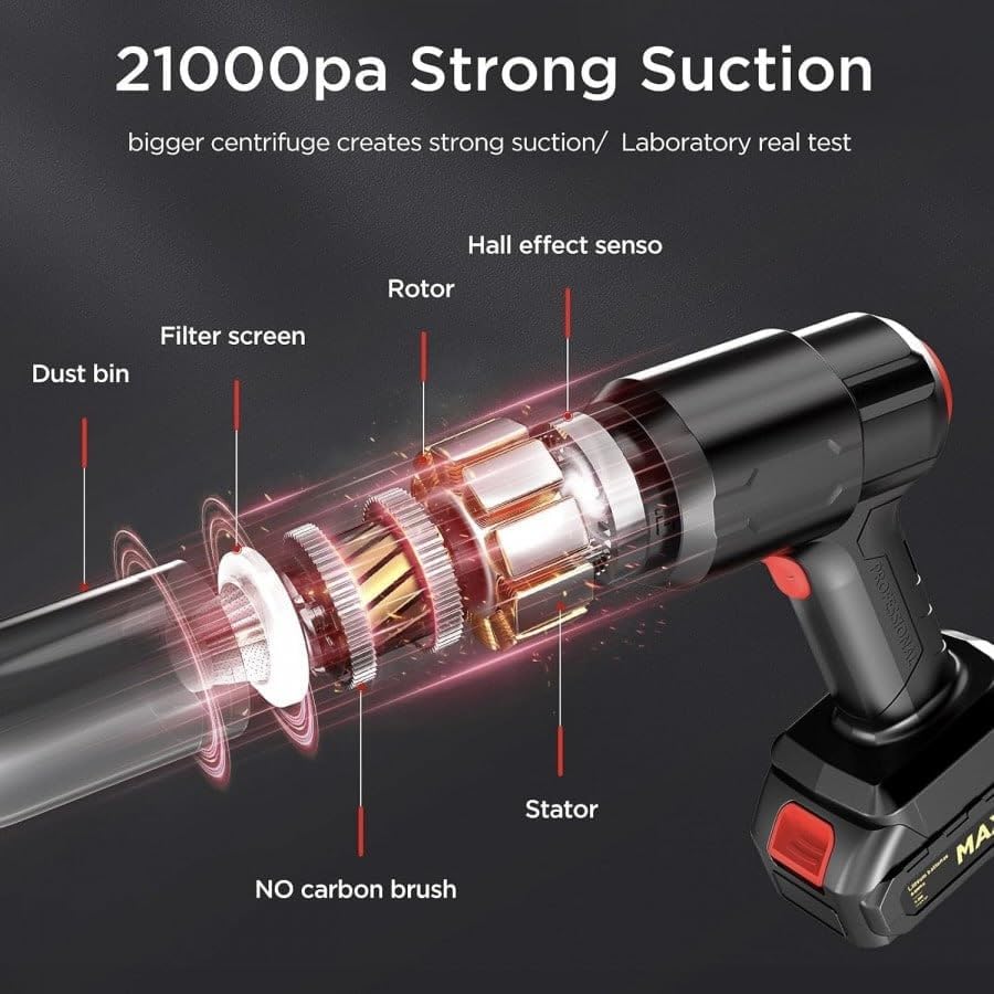 Image of Astrophile Portable Car Vacuum | Handheld Car Vacuum Cordless | Portable Car Vacuum With 21000 pa High-Power-Suction-Home-Office-Pet | Car Dust Cleaner