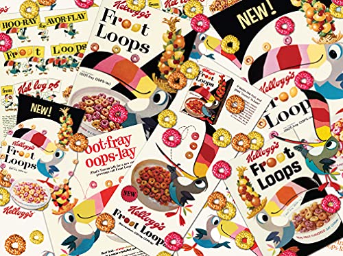 KI Puzzles Kellogg's Retro - Vintage Snap, Crackle & Pop Jigsaw Puzzle - 1000 Pieces (Model: AZ-02571)