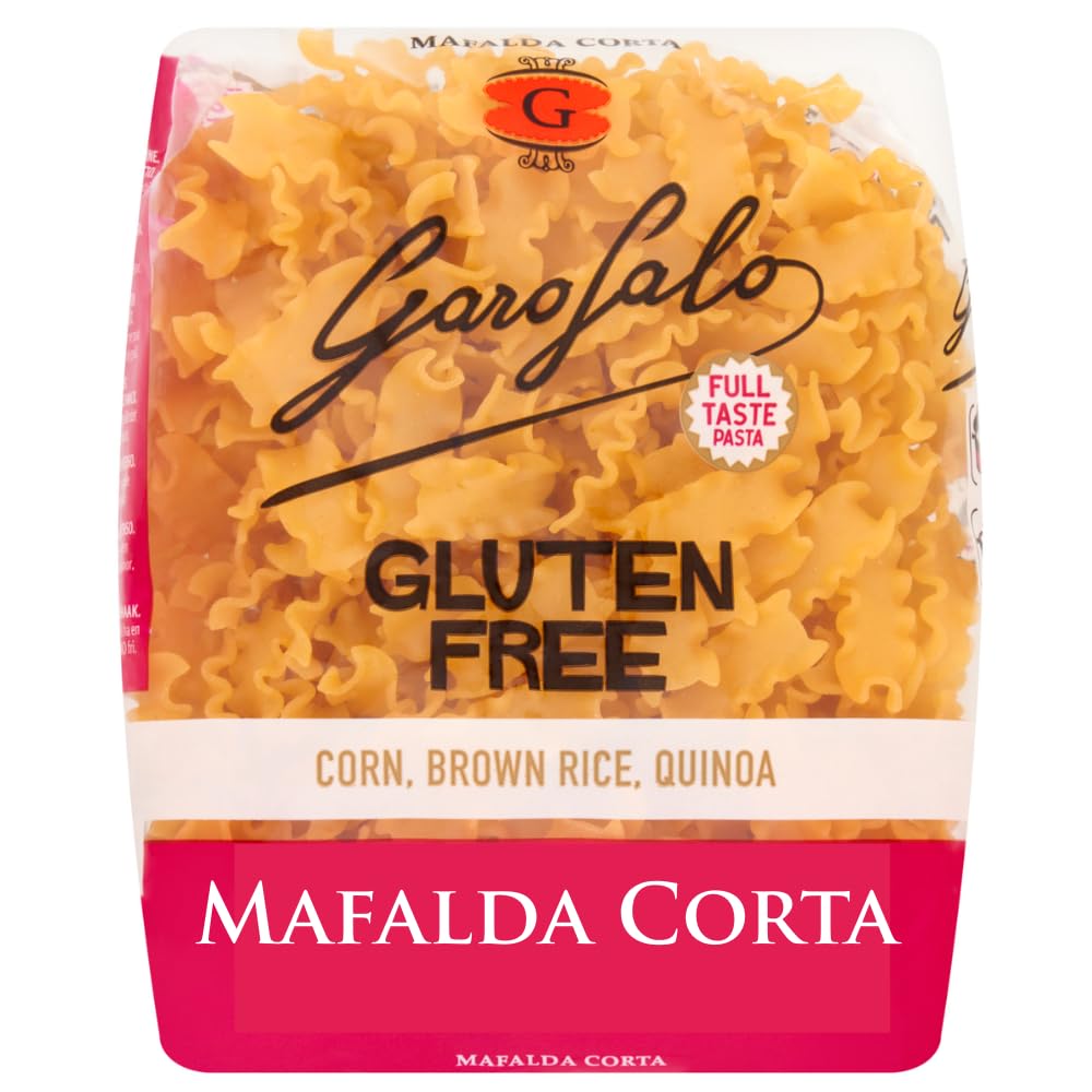 Garofalo Gluten Free Mafalda Corta Italian Dried Pasta, 400g - Suitable for Coeliac and Vegan diets (Pack of 1)