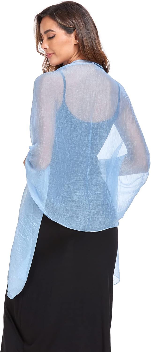 SURVODJA Women Shawls and Wraps for Evening Dress Lightweight Scarf Wedding Guest Shawl Wrap Bridesmaid Scarves - Image 3