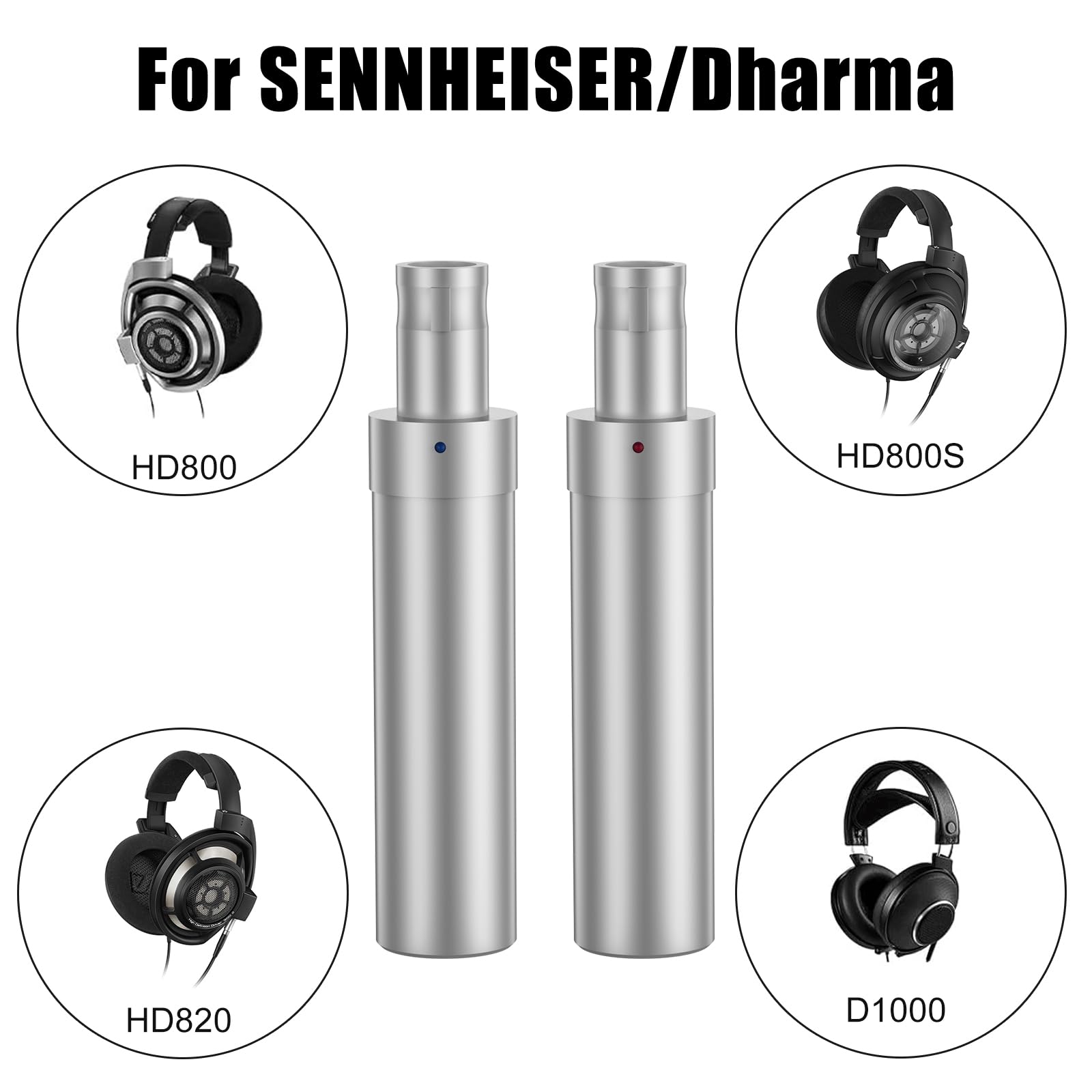 okcsc HD800 maschio a 3,5 mm femmina connettore per cuffie audio senza perdita di lavoro per Sennheiser HD800 HD800S HD820 Dharma D1000 HD600 HD650 HD660S 1 paio