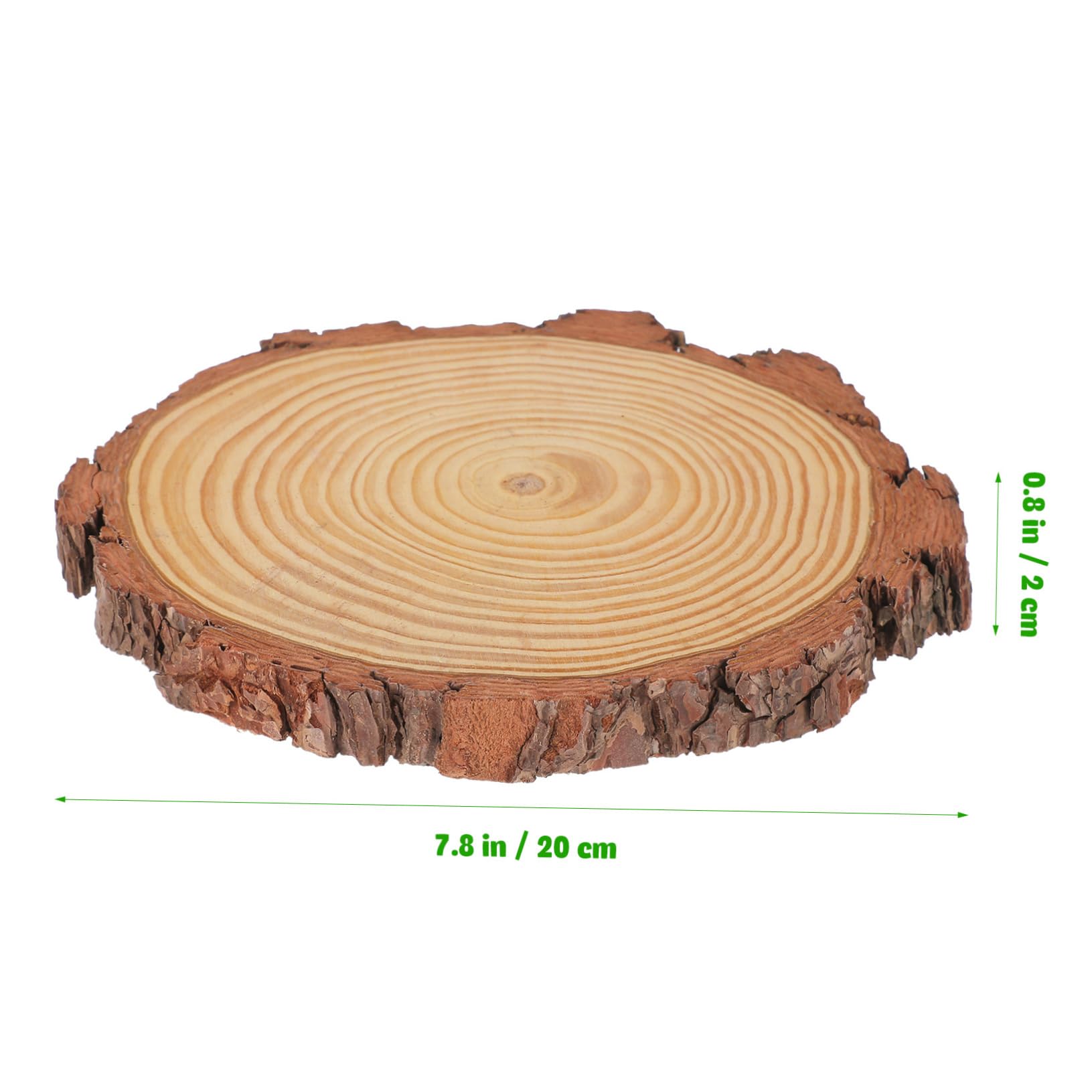 Pierres de Gué de Jardin en Bois, Lot de 3, Style Délicat