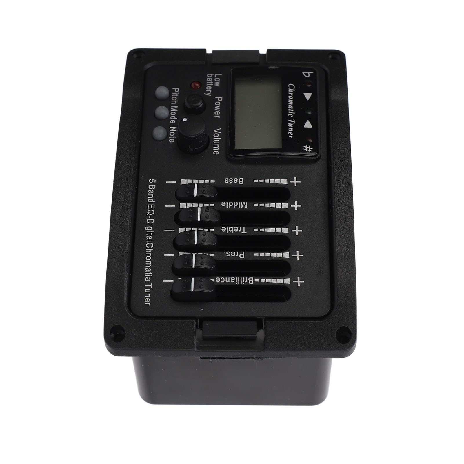 Naroote TEQ 5 Ecualizador de Preamplificador de Guitarra Acústica Profesional con Afinador para un Control de Sonido Mejorado Puesta en Escena Material Plástico
