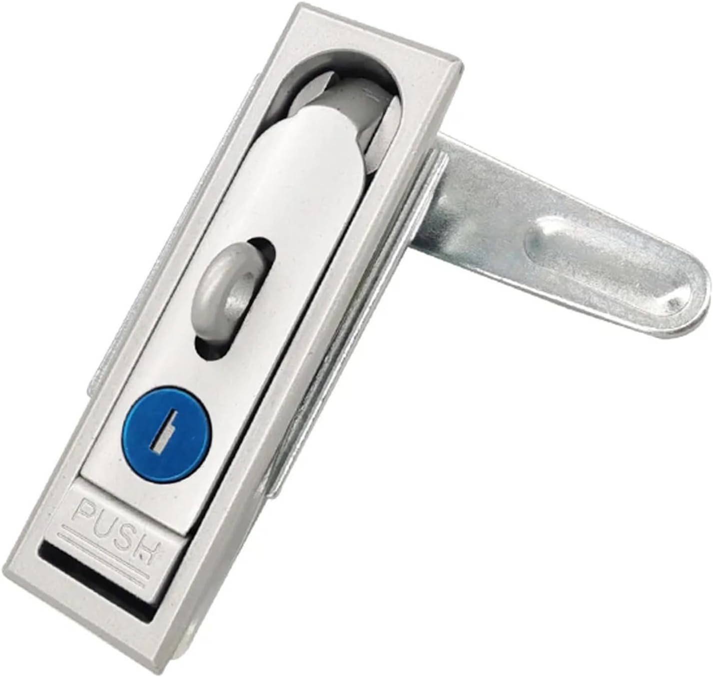 MS713 Electric Box Lock Electric Cabinet Lock Mechanical Plane Lock Universal Cabinet Lock 1Pcs(Matte Band Hanging)