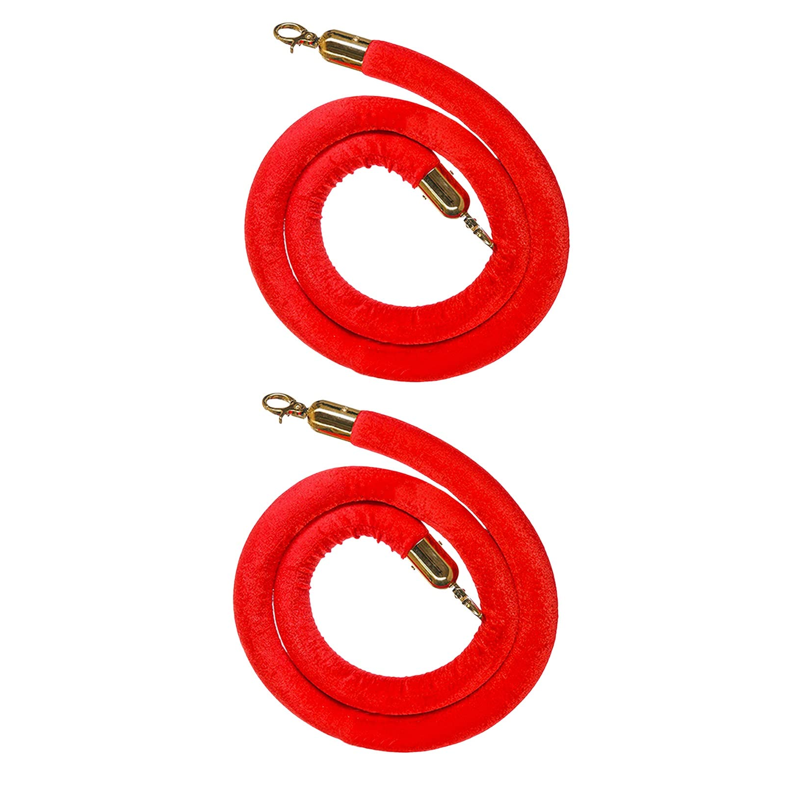 Cordes de barrière en velours anti-affaissement avec mousse pour files d'attente