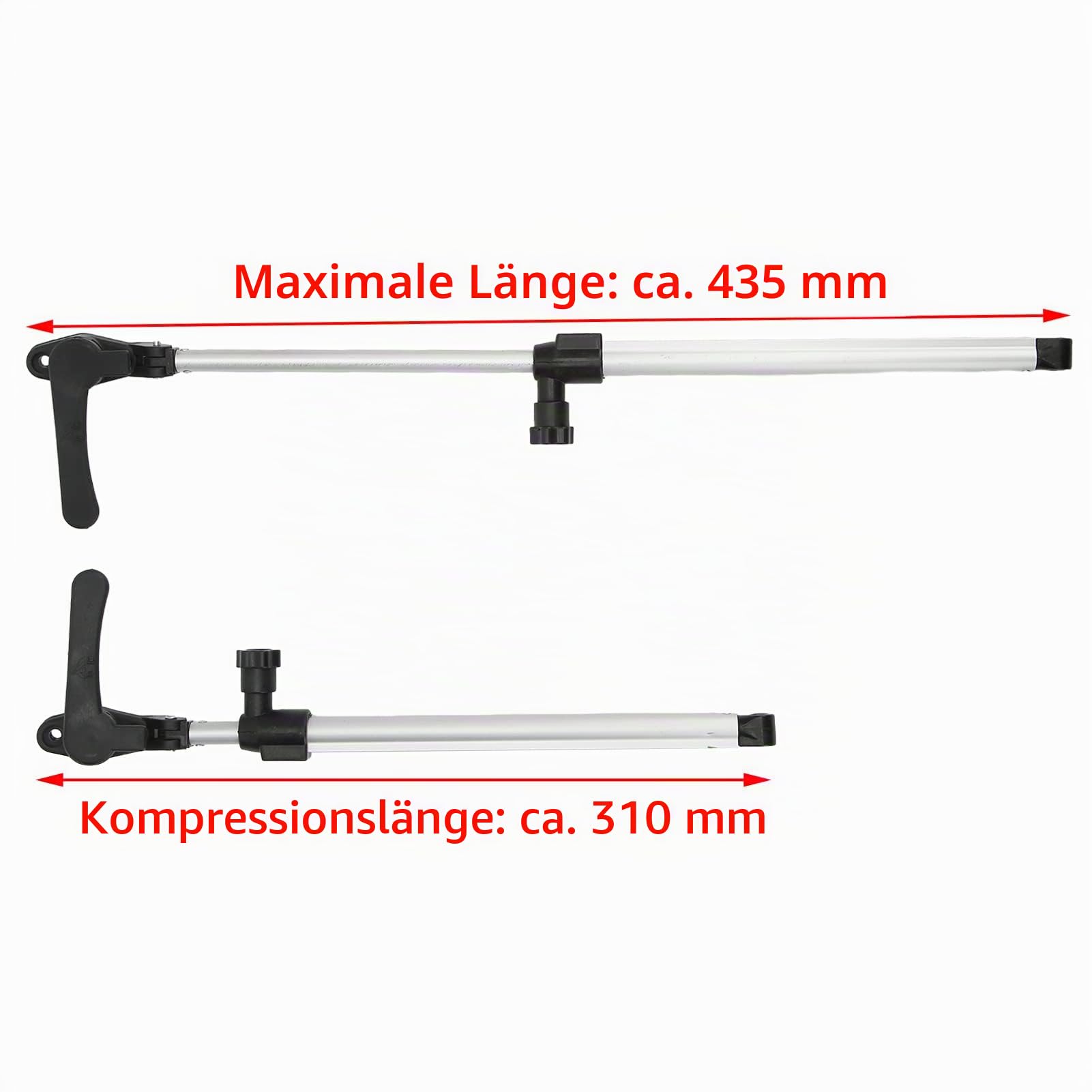 Fensterheberstrebe Aluminium 2er-Pack, 12,2-17,1 Zoll, für Wohnmobil