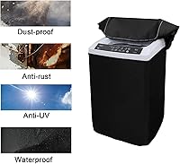 Vista 4 de Funda para lavadora, cubierta para lavadora/secadora para carga superior, resistente al polvo, impermeable, cubierta para lavadora totalmente