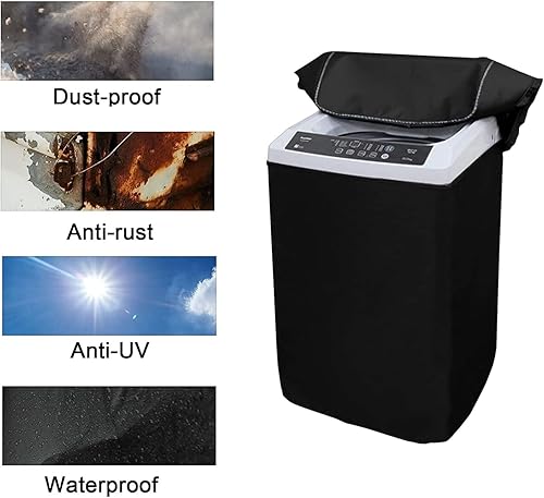 Miniatura 4 de Funda para lavadora, cubierta para lavadorasecadora para carga superior, a prueba de polvo, impermeable, totalmente automáticacubierta de lavadora