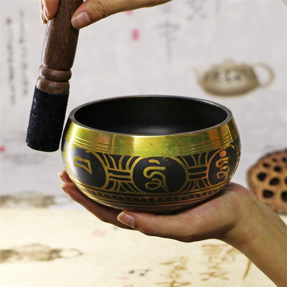 Suministros Cuenco Tibetano de meditación Budista Cuenco Cuenco Cuenco de Sonido Masaje Inicio Accesorios budistas