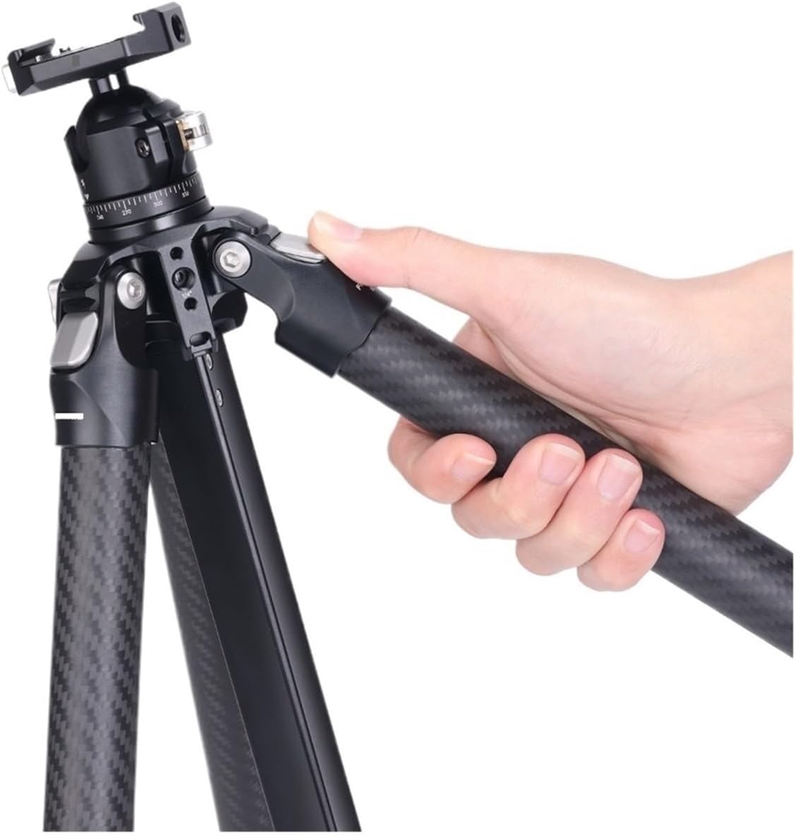 Camera Support Tripod, TreeRoot Quick Lock Lite Tripod with F38 Release Upright 360° Ball Head for DSLR Camera Travel Livestreaming,for Photography