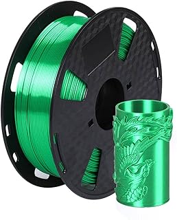 CC3D Silk Jade Green PLA Shiny Emerald Green 3D Printer Filament 1.75mm, Metal Metallic Color Gradient Filament 1KG 2.2LBS...